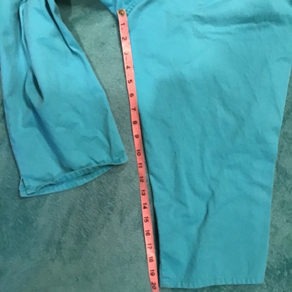 💚3/$25 Kim Rogers size 12 blue capris - Picture 10 of 13